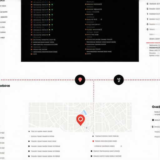 Infographic illustrating complex local SEO signals and optimization tactics for Google Maps ranking