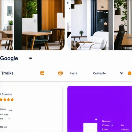 Optimized Google My Business Profile Google My Business dashboard with complete business info, photos, and reviews.