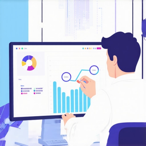Advanced Local SEO Strategies Businessman analyzing local SEO data on a computer