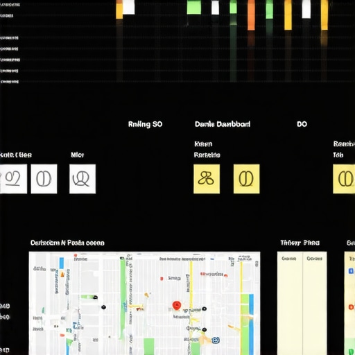 Dashboard displaying Google Maps ranking improvements for Irving businesses.