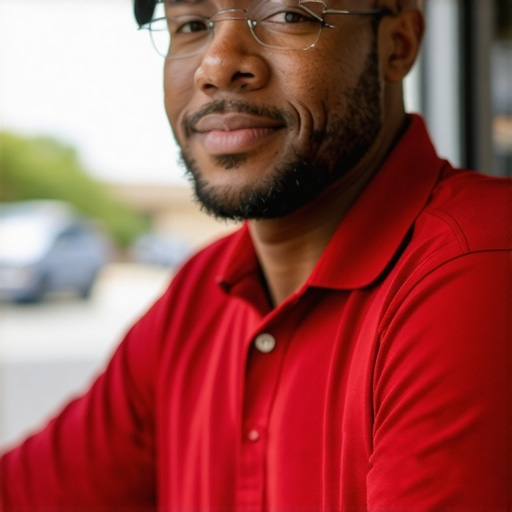 Business owner updating Google Maps profile in Irving, Texas