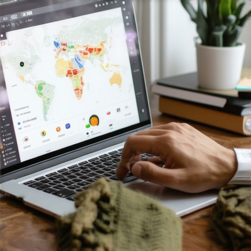 Person analyzing local SEO data on laptop to optimize Irving business presence