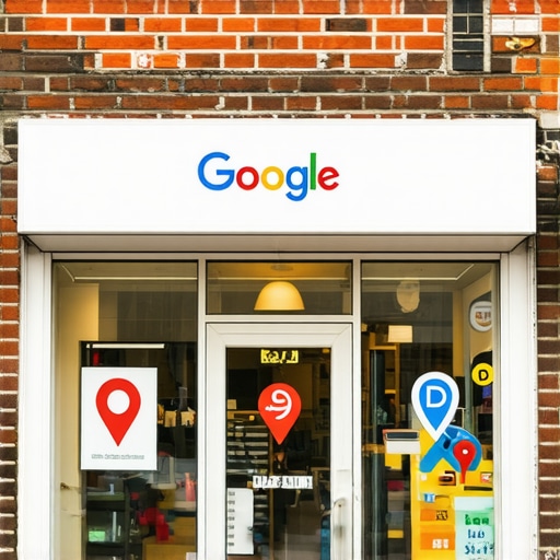 Irving shop front with Google Maps pin indicating local business