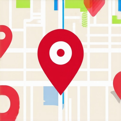 City map of Irving with highlighted business locations and proximity signals